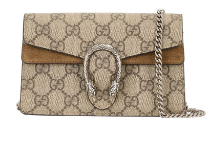 Super Mini Dionysus, &pound;620, Handbags, Beige, Canvas/Suede, Front view